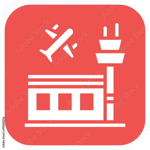 Airport icon vector image. Can be used for Airplane.