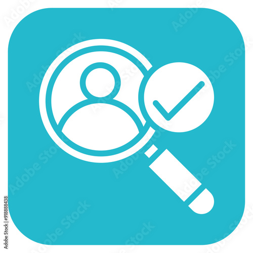 Candidate icon vector image. Can be used for Hiring Process.