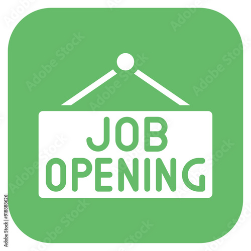 Job Opening icon vector image. Can be used for Hiring Process.