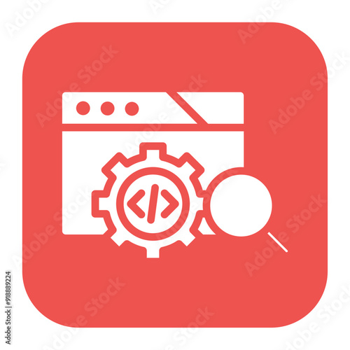 Code Coverage icon vector image. Can be used for Software Testing.