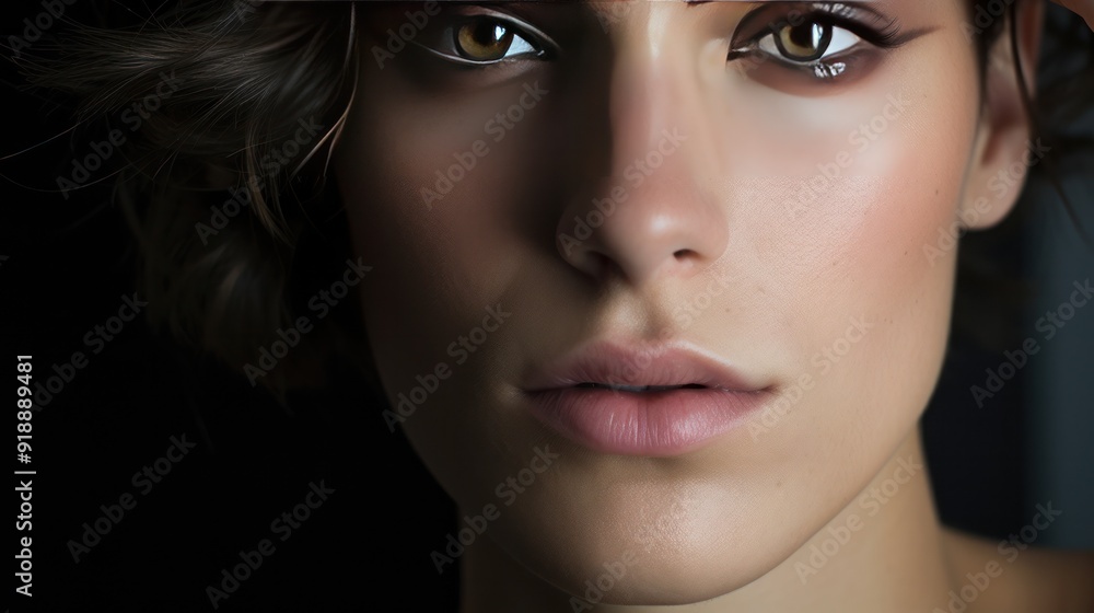 Fototapeta premium Close-up photo of a person with beautiful skin