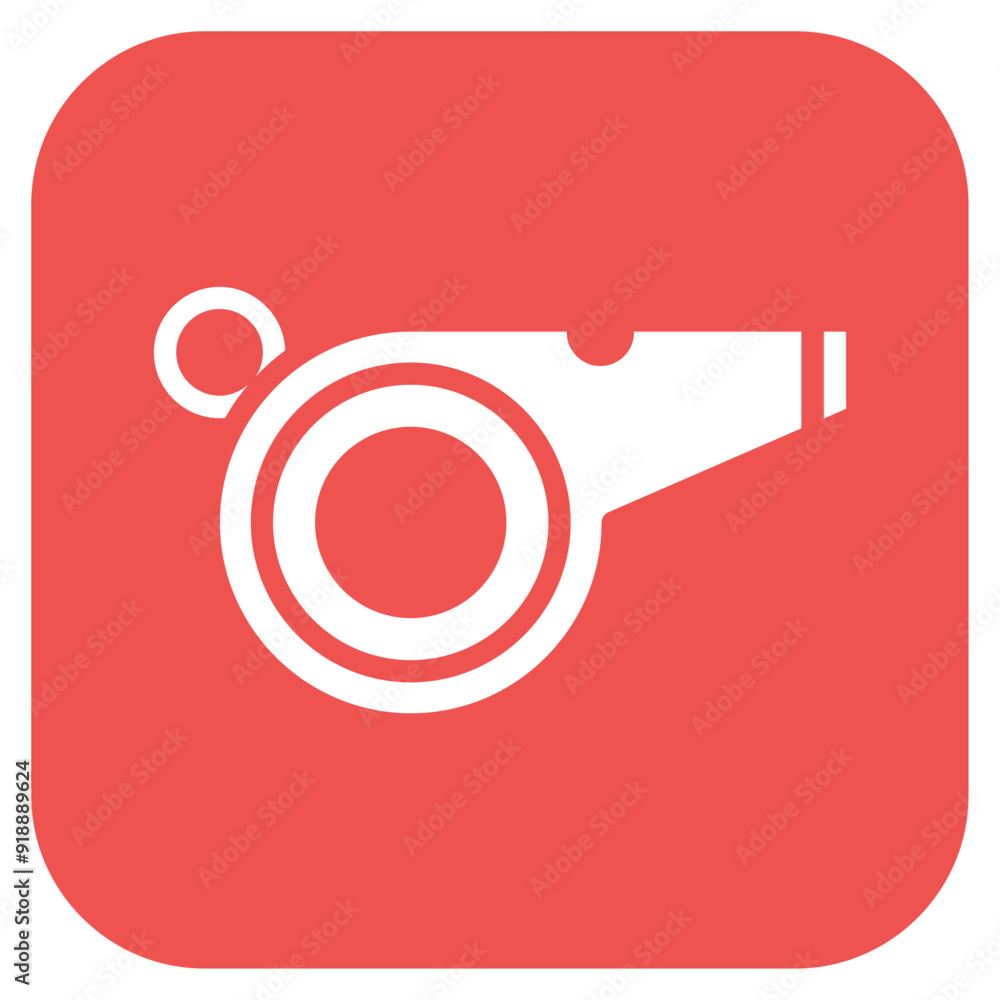 Coach Whistle icon vector image. Can be used for Track and Field.
