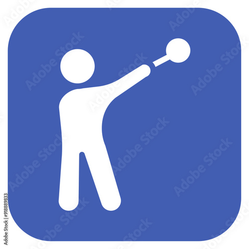 Hammer Throw icon vector image. Can be used for Track and Field.