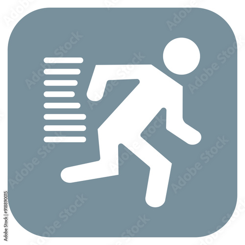 Sprinter icon vector image. Can be used for Track and Field.