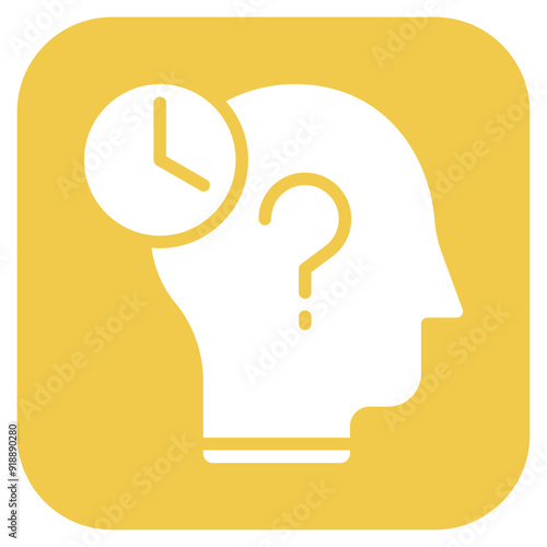Forgetfulness icon vector image. Can be used for ADHD.