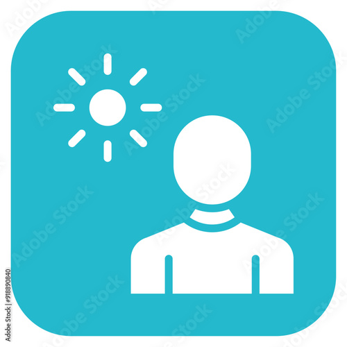 Sun Exposure icon vector image. Can be used for Skin Burns.