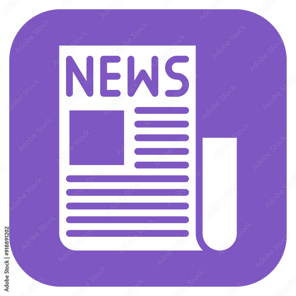Newspaper icon vector image. Can be used for Press Freedom Day. Newspaper icon vector image. Can be used for Press Freedom Day.