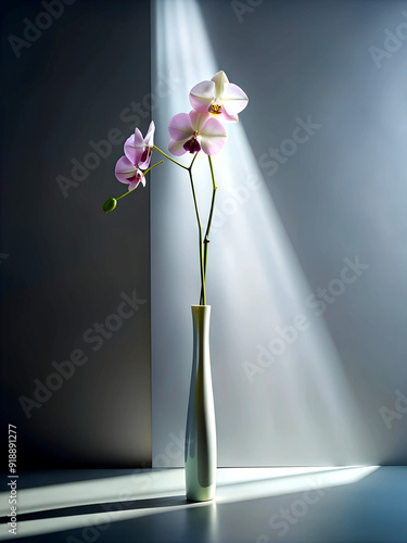 beautiful flowers bouquet in a glass or ceramic vase for wallpaper
