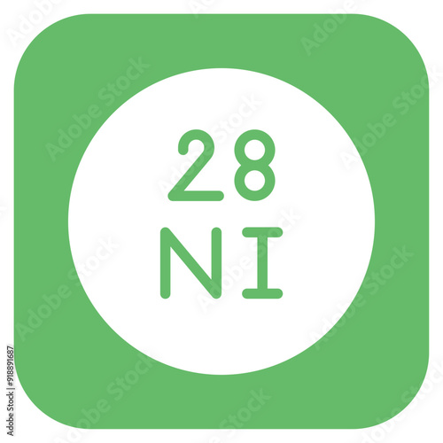 Nickel icon vector image. Can be used for Raw Metrial.