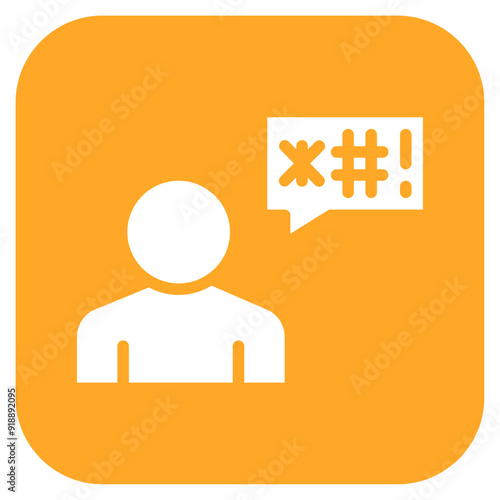 Name calling icon vector image. Can be used for Bullying in Society. photo