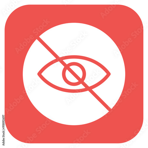Blurred Vision icon vector image. Can be used for Allergy Symptoms.
