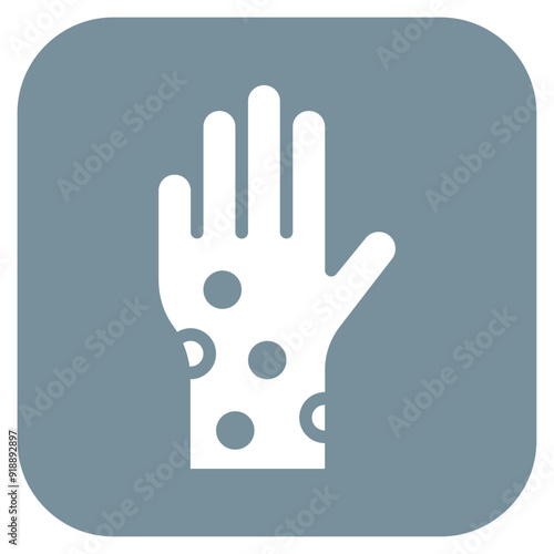 Hives icon vector image. Can be used for Allergy Symptoms.
