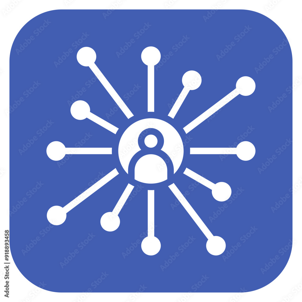 Network icon vector image. Can be used for Social Relationship.