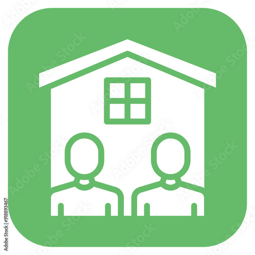Roommates icon vector image. Can be used for Social Relationship.
