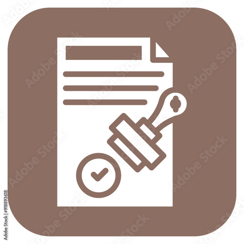 Authority Approved icon vector image. Can be used for Compilance and Regulation.