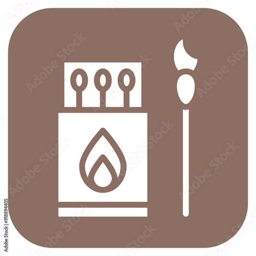 Match icon vector image. Can be used for Smoking.