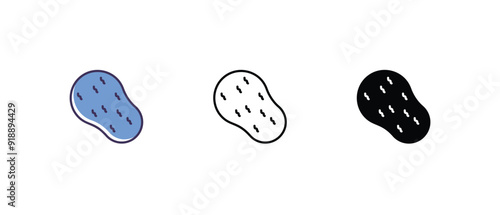 Swiming Pool Icons set thin line and glyph vector icon illustration