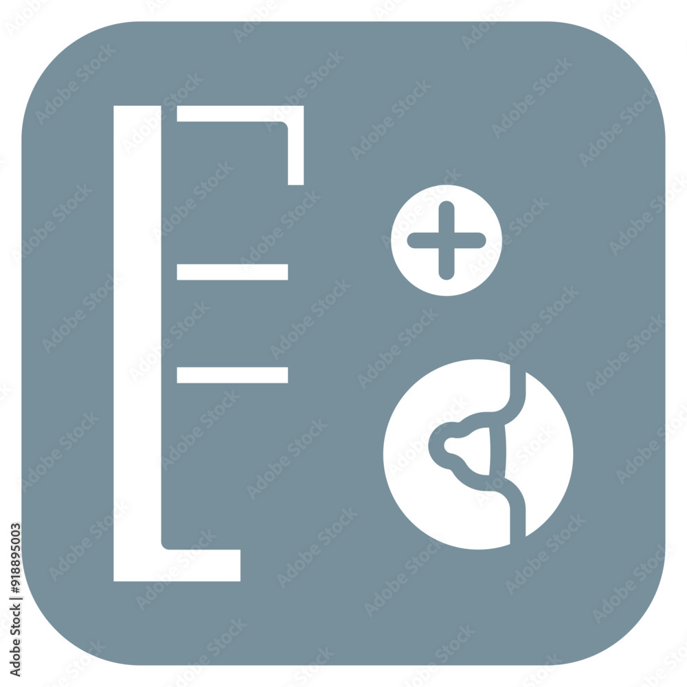 Mammogram icon vector image. Can be used for Medical Tests. Mammogram icon vector image. Can be used for Medical Tests.