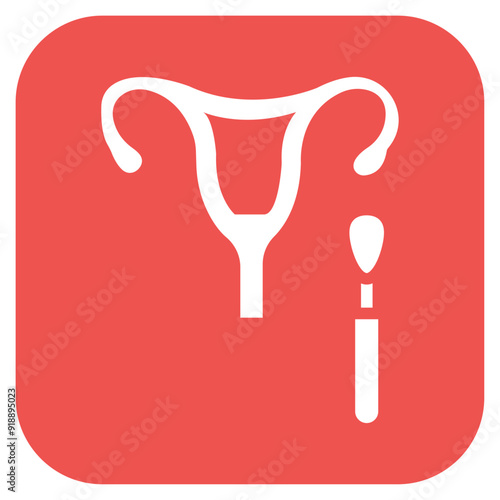 Pap Smear icon vector image. Can be used for Medical Tests.
