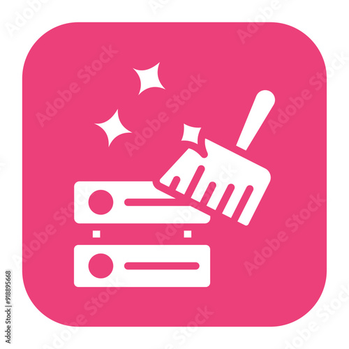 Data Cleaning icon vector image. Can be used for Data Science.
