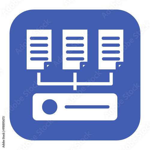 Data Collection icon vector image. Can be used for Data Science.