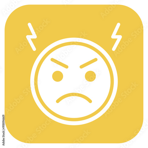 Irritability icon vector image. Can be used for Burnout.