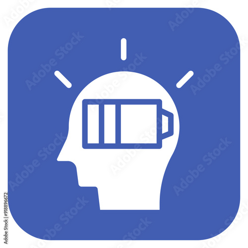 Mental Drain icon vector image. Can be used for Burnout.