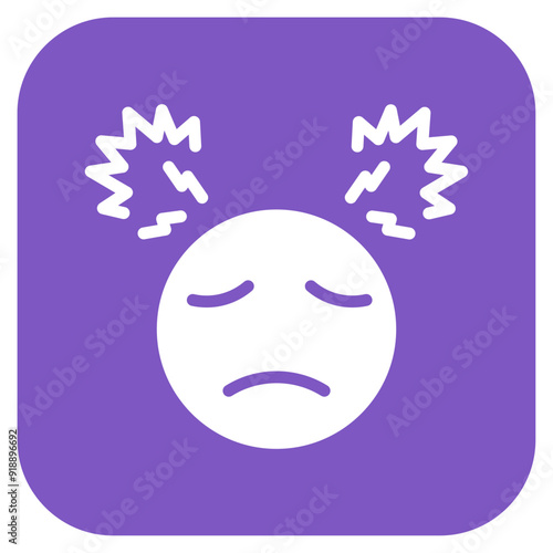 Overwhelmed icon vector image. Can be used for Burnout.