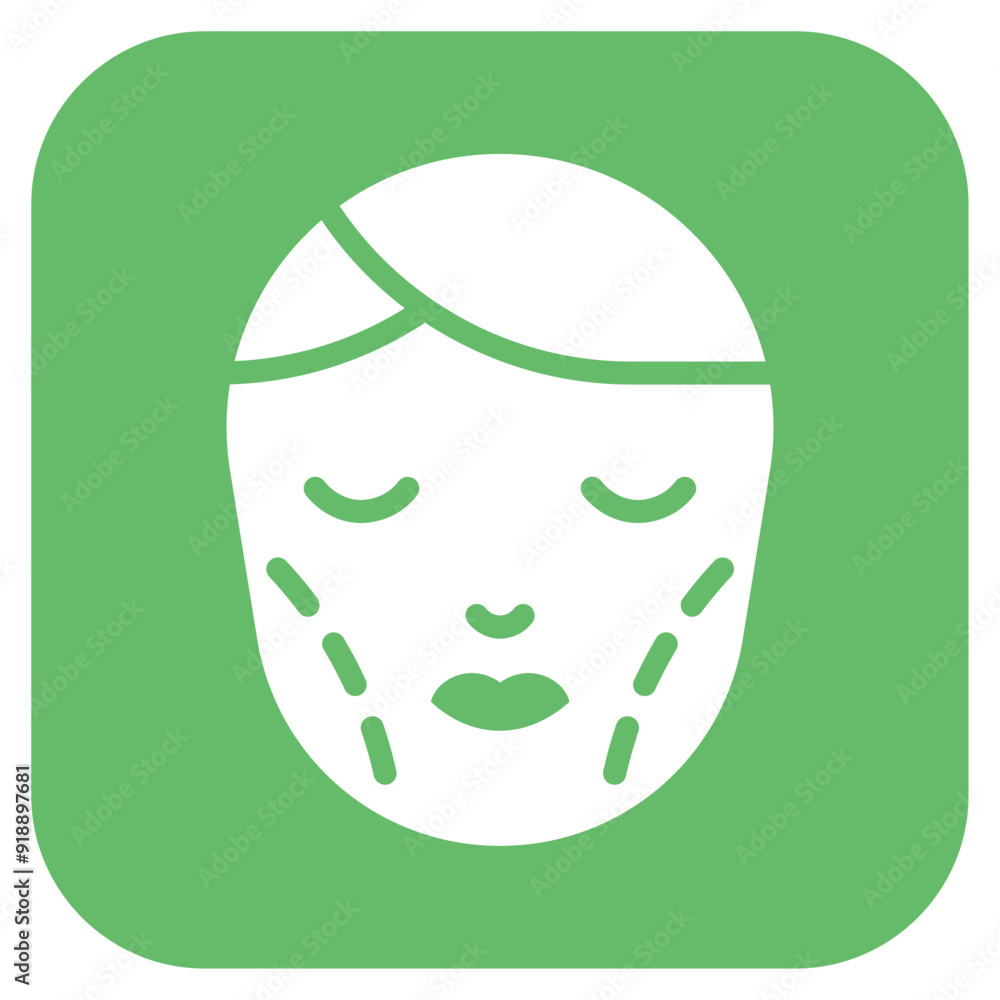 Chin Augmentation icon vector image. Can be used for Plastic and Cosmetic Surgery. Chin Augmentation icon vector image. Can be used for Plastic and Cosmetic Surgery.