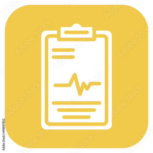 Patient Chart icon vector image. Can be used for Plastic and Cosmetic Surgery.