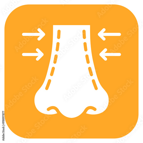 Rhinoplasty icon vector image. Can be used for Plastic and Cosmetic Surgery.