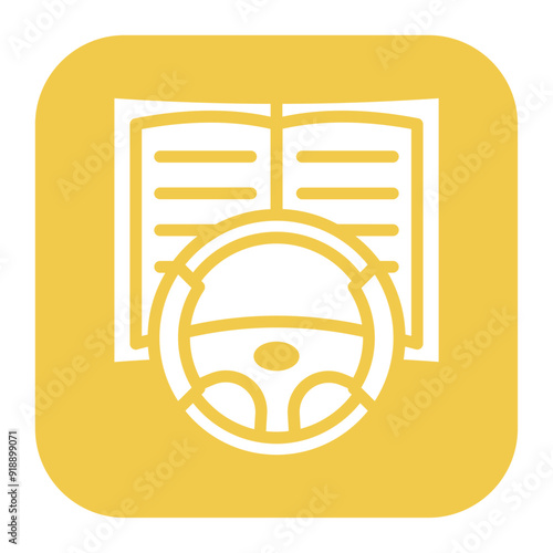 Driver Education icon vector image. Can be used for Driving School.