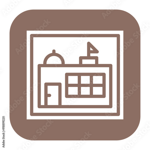 School Zone Sign icon vector image. Can be used for Driving School.