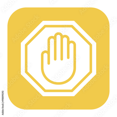 Stop Sign icon vector image. Can be used for Driving School.