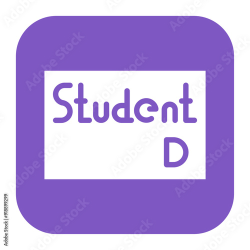 Student Driver icon vector image. Can be used for Driving School.