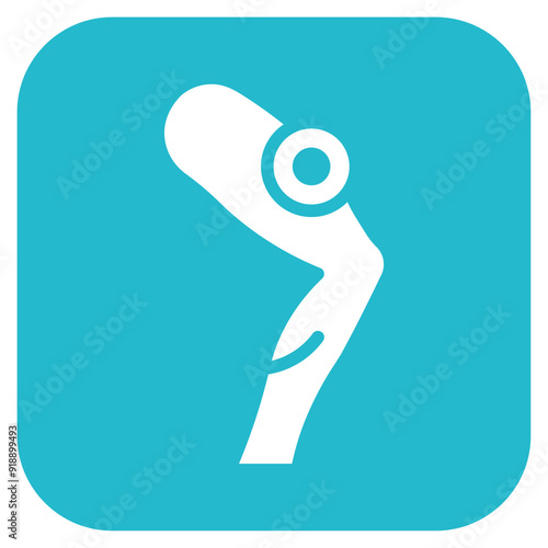 Hip Pain icon vector image. Can be used for Body Ache.
