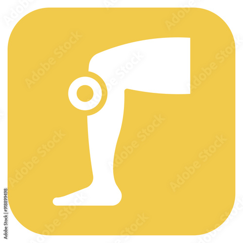 Leg Pain icon vector image. Can be used for Body Ache.