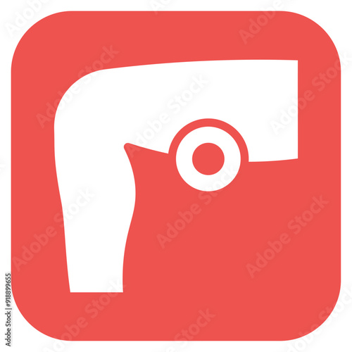 Thigh Pain icon vector image. Can be used for Body Ache.
