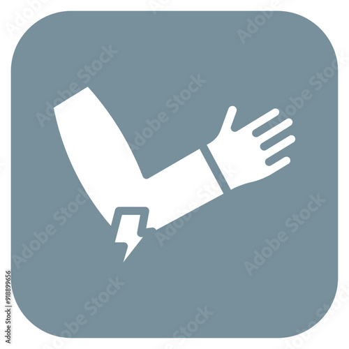 Tennis Elbow icon vector image. Can be used for Body Ache.
