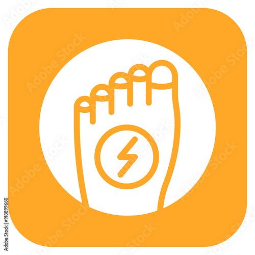 Toe Pain icon vector image. Can be used for Body Ache.