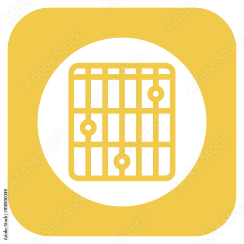 Guitar Riff icon vector image. Can be used for Rock and Roll. photo