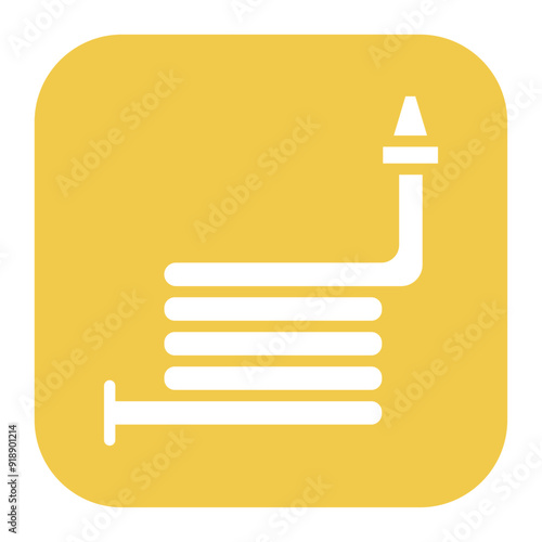 Fire Hose icon vector image. Can be used for Rescue And Response.