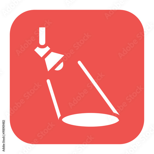 Searchlight icon vector image. Can be used for Rescue And Response.