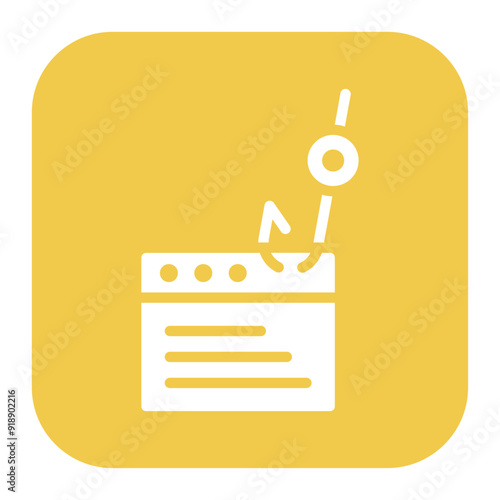 Phishing icon vector image. Can be used for Information Security.