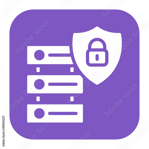 Secure server icon vector image. Can be used for Information Security.