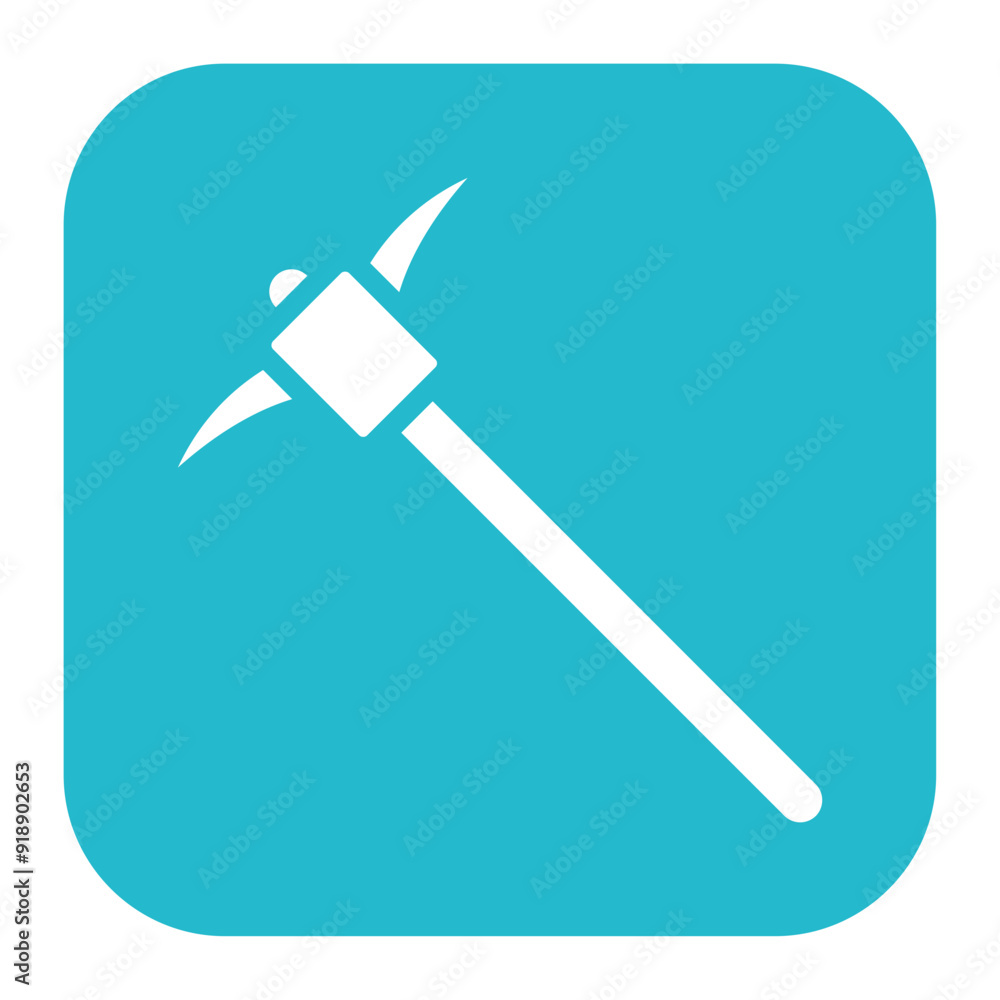 Pickaxe icon vector image. Can be used for Mining And Crafting. Pickaxe icon vector image. Can be used for Mining And Crafting.
