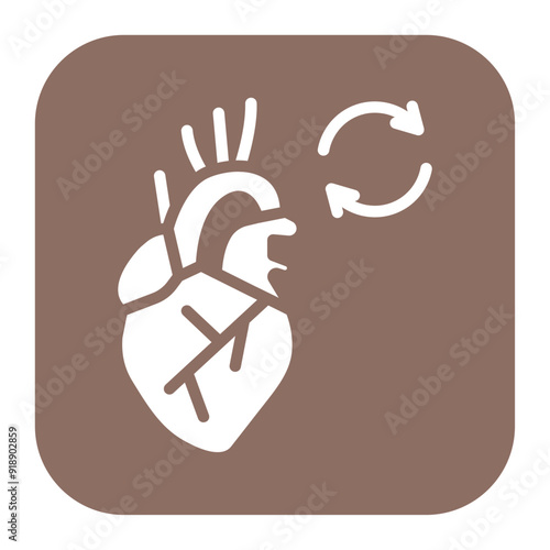 Heart Transplant icon vector image. Can be used for Psychiatric Hospitals.