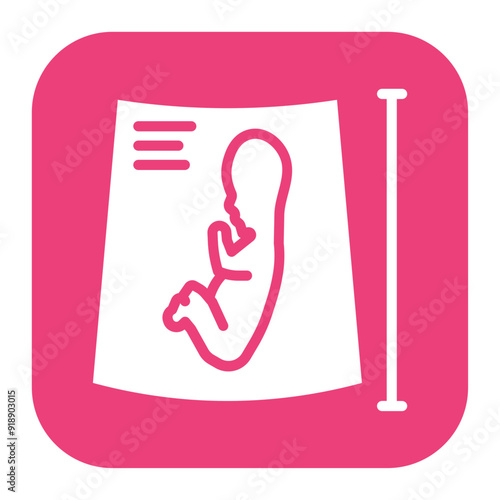 Obstetric Ultrasound icon vector image. Can be used for Psychiatric Hospitals.