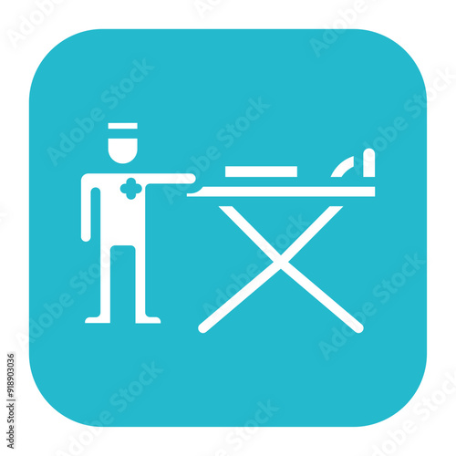 Patient Transport icon vector image. Can be used for Psychiatric Hospitals.