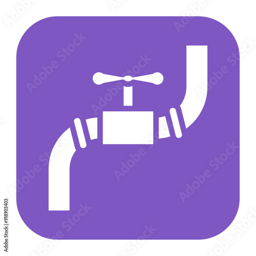 Gas Valve icon vector image. Can be used for Oil And Gas.